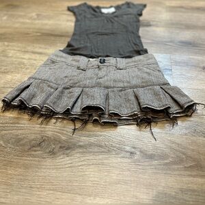 Y2K Abercrombie Wool Pleated Skirt
